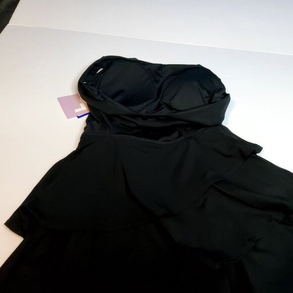 JoyLab Black Onyx Womens Active Dress XS Tiered Ruffle Skirt Workout,Casual Wear - Picture 11 of 14